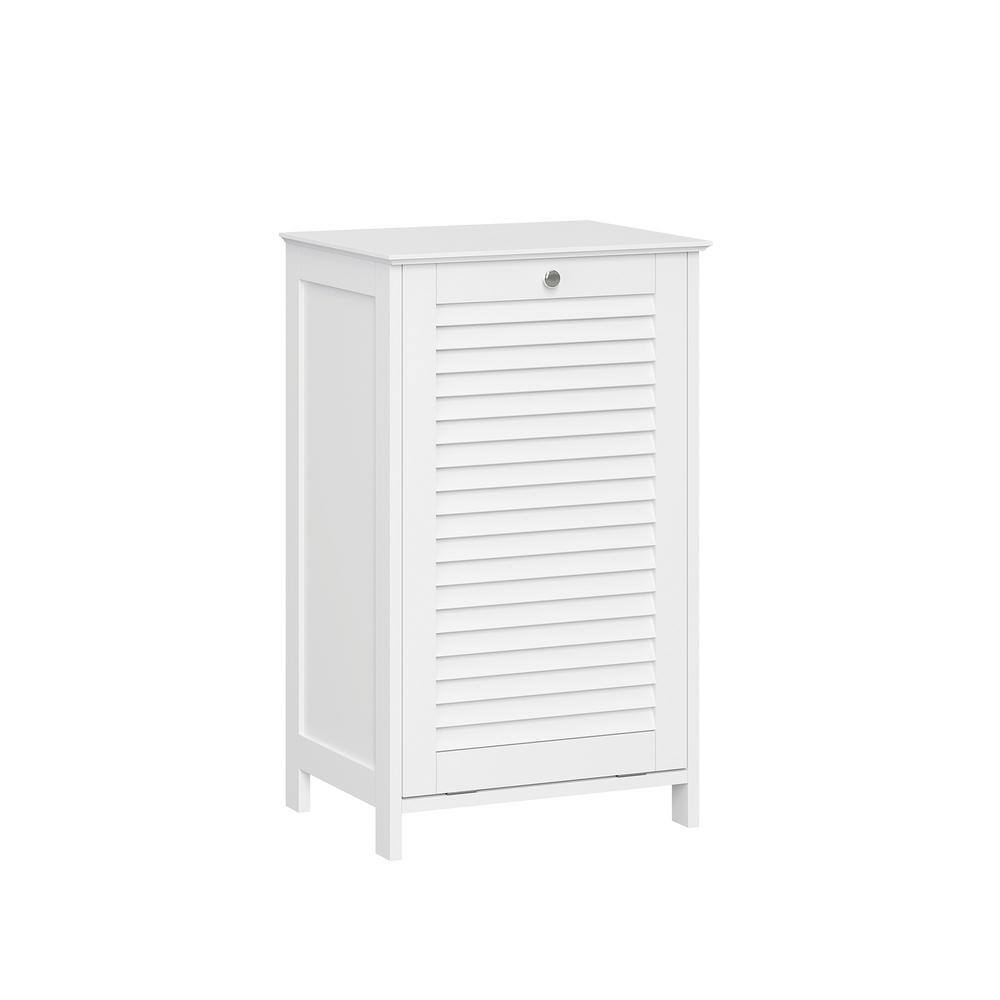 RiverRidge Home Ellsworth 18 in. W x 14 in. D x 30 in. H Tilt-Out Laundry Hamper in White 06-140