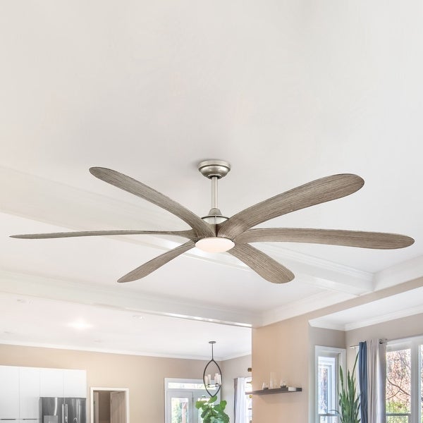 72-inch Driftwood 6-Blade DC Motor Ceiling Fan with Light and Remote Shopping - The Best Deals on Ceiling Fans | 39155376