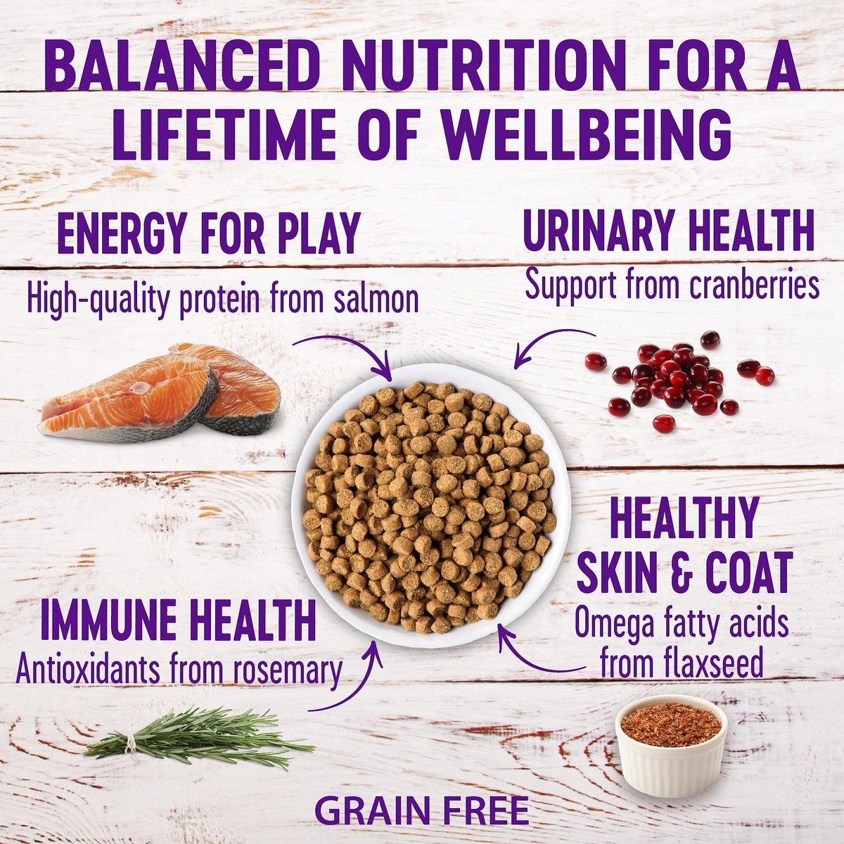 Wellness Complete Health Natural Salmon and Herring Indoor Grain-Free Dry Cat Food