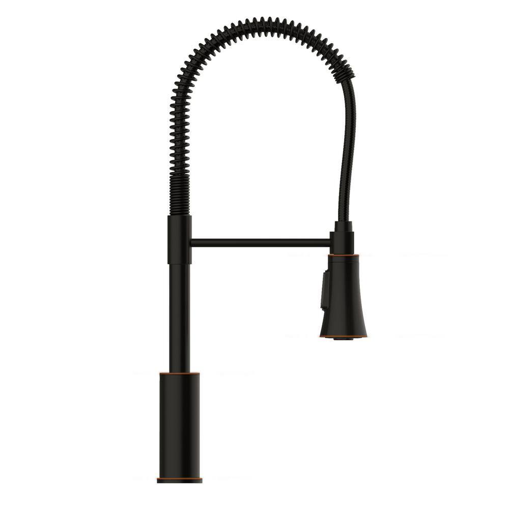 Design House Spencer Single Handle Pull Down Sprayer Kitchen Faucet in Oil Rubbed Bronze 593871