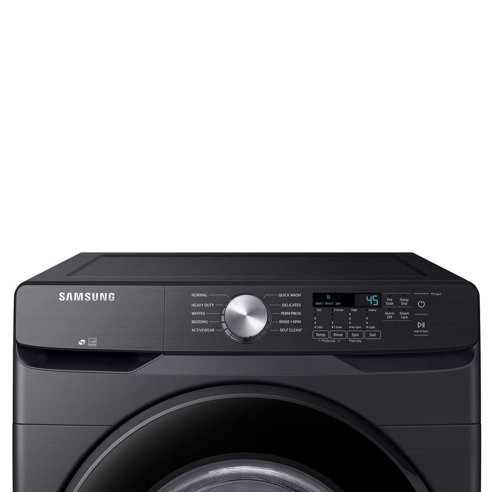  4.5 cu. ft. High-Efficiency Front Load Washer with Self-Clean+ in Brushed Black WF45T6000AV