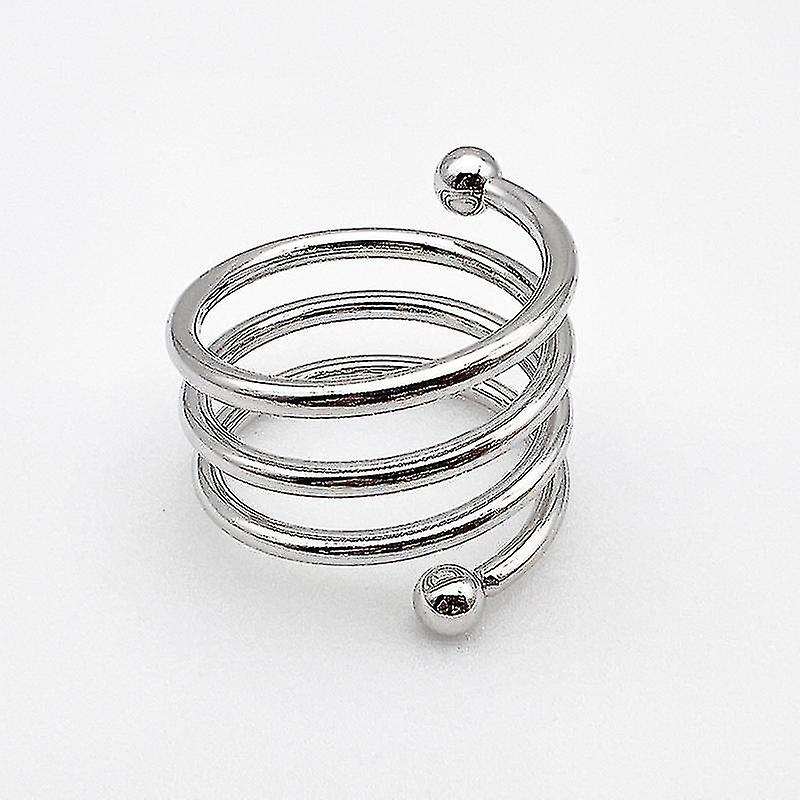 12 Pieces Gold Napkin Rings Metal Spiral Napkin Rings Diy Cloth Napkin Holder Silverplate Napkin Rin