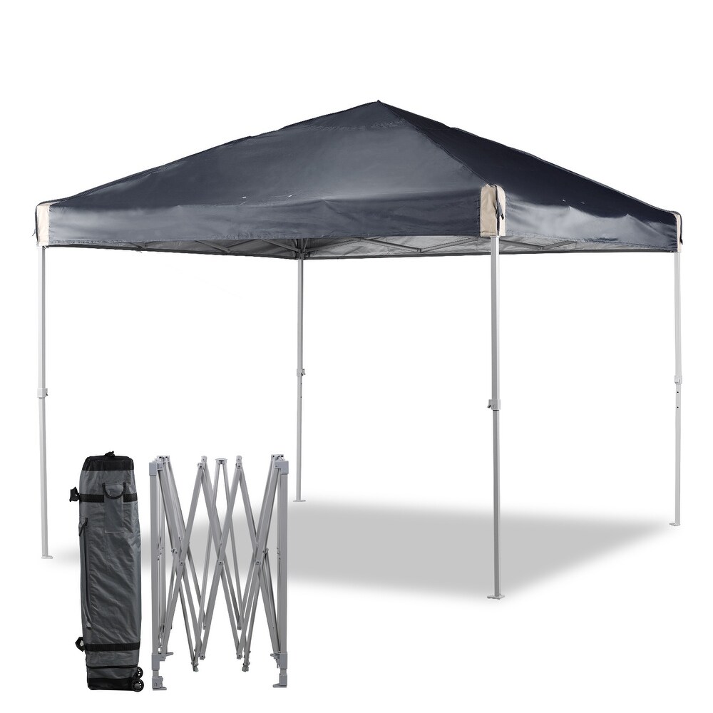 Aoodor 10 x 10 FT Pop Up Canopy Tent with Roller Bag  Portable Instant Shade Canopy for Camping  Party and Other Outdoor Events