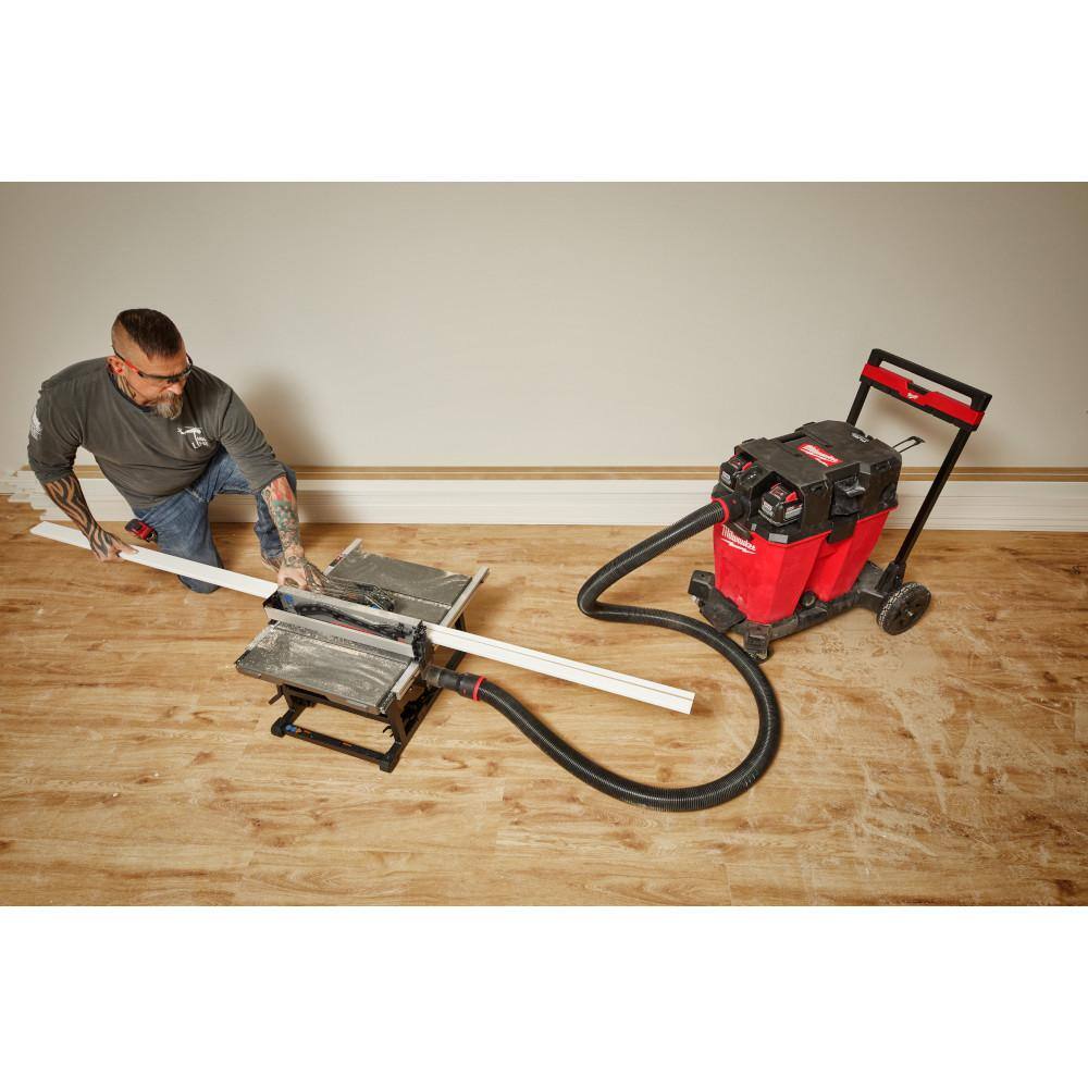 MW M18 FUEL 12 Gal. Cordless Dual-Battery WetDry Shop Vac Kit wAIR-TIP 1-14 in. - 2-12 in. (3-Piece) Non-Marring Kit 0930-22HD-49-90-2027-49-90-2034