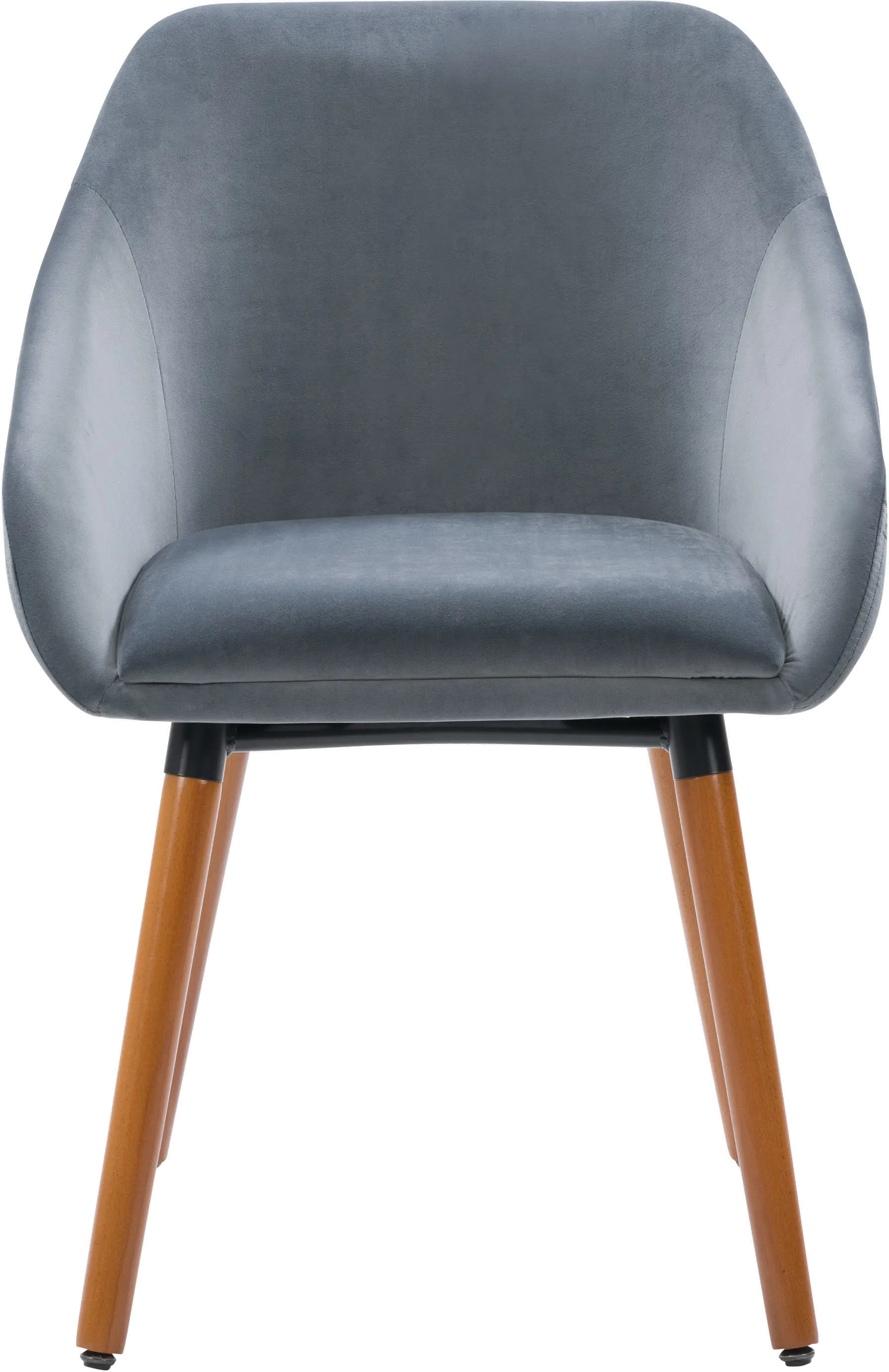 Ayla Gray Velvet Side Chair