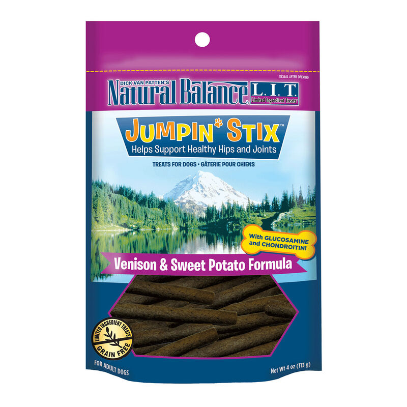 L.I.T. Limited Ingredient Treats Jumpin' Stix Venison and Sweet Potato Formula Dog Treats 4oz