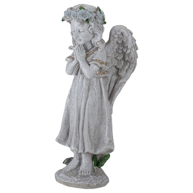 Angel Standing In Prayer Outdoor Garden Statue