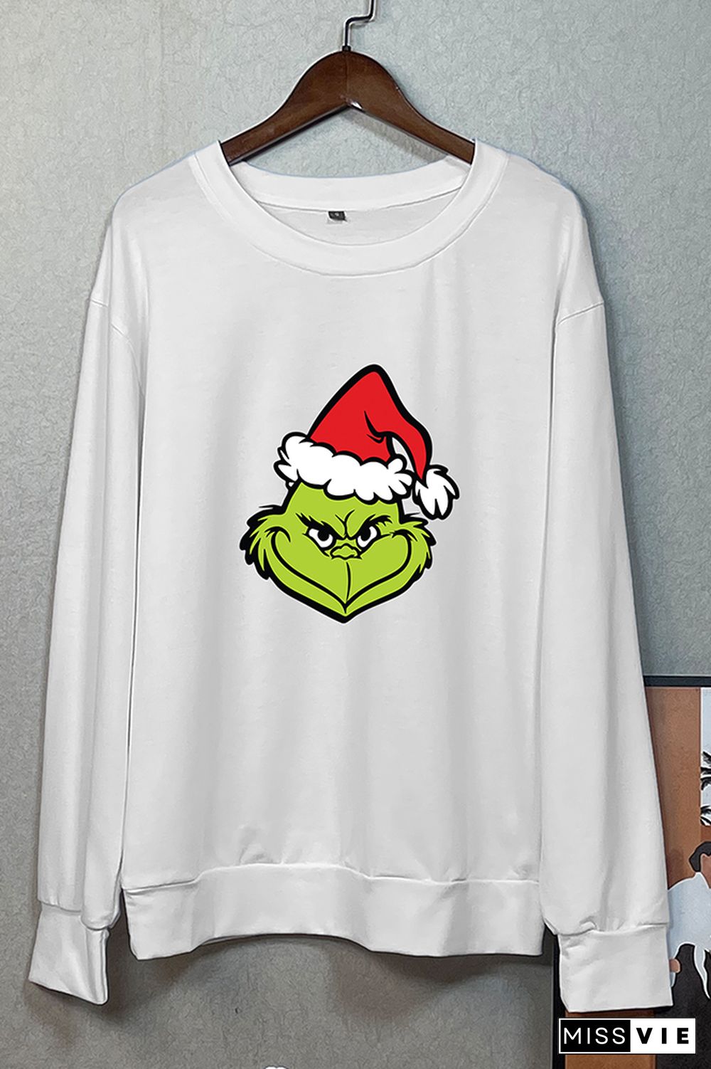 Christmas Grinch Face Sweatshirt Wholesale