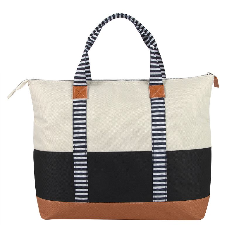 Emma and Chloe Colorblock 20-Can Insulated Cooler Tote Bag