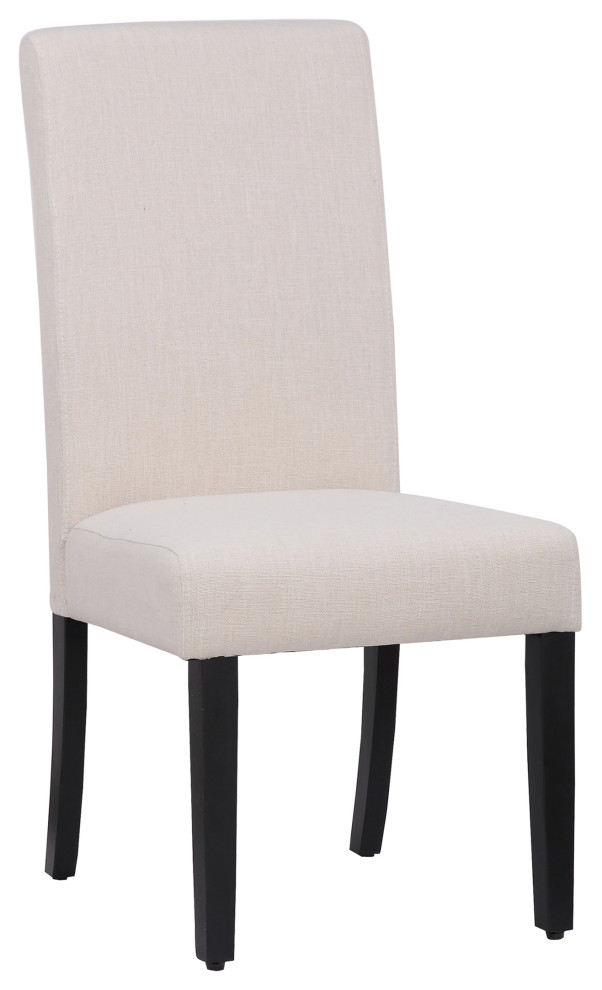 WestinTrends Upholstered Linen Fabric Parsons Dining Side Chair Accent Chair   Transitional   Dining Chairs   by WestinTrends  Houzz