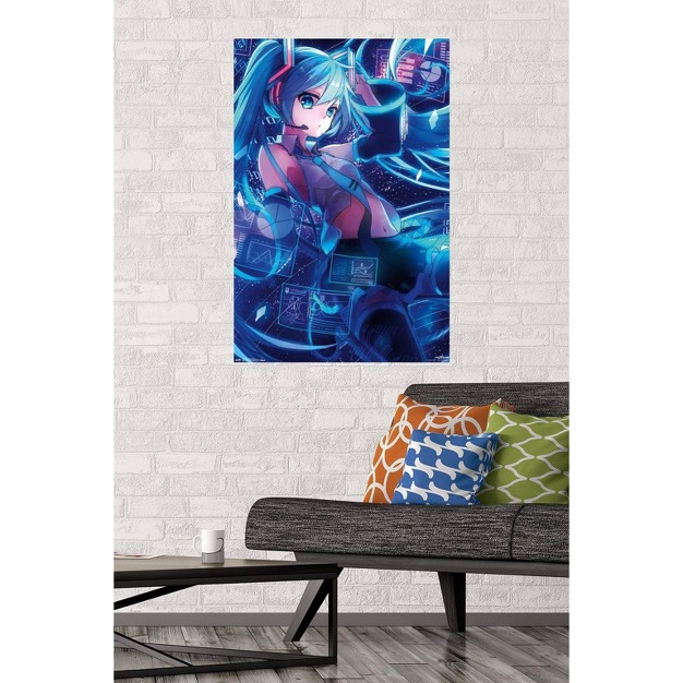 X 22 quot Hatsune Miku Screens Premium Poster Trends International