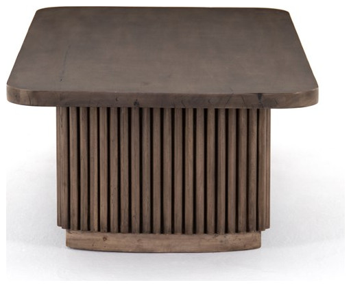 Amandine Coffee Table Reclaimed Ashen Brown   Transitional   Coffee Tables   by Rustic Home Furniture Deco  Houzz