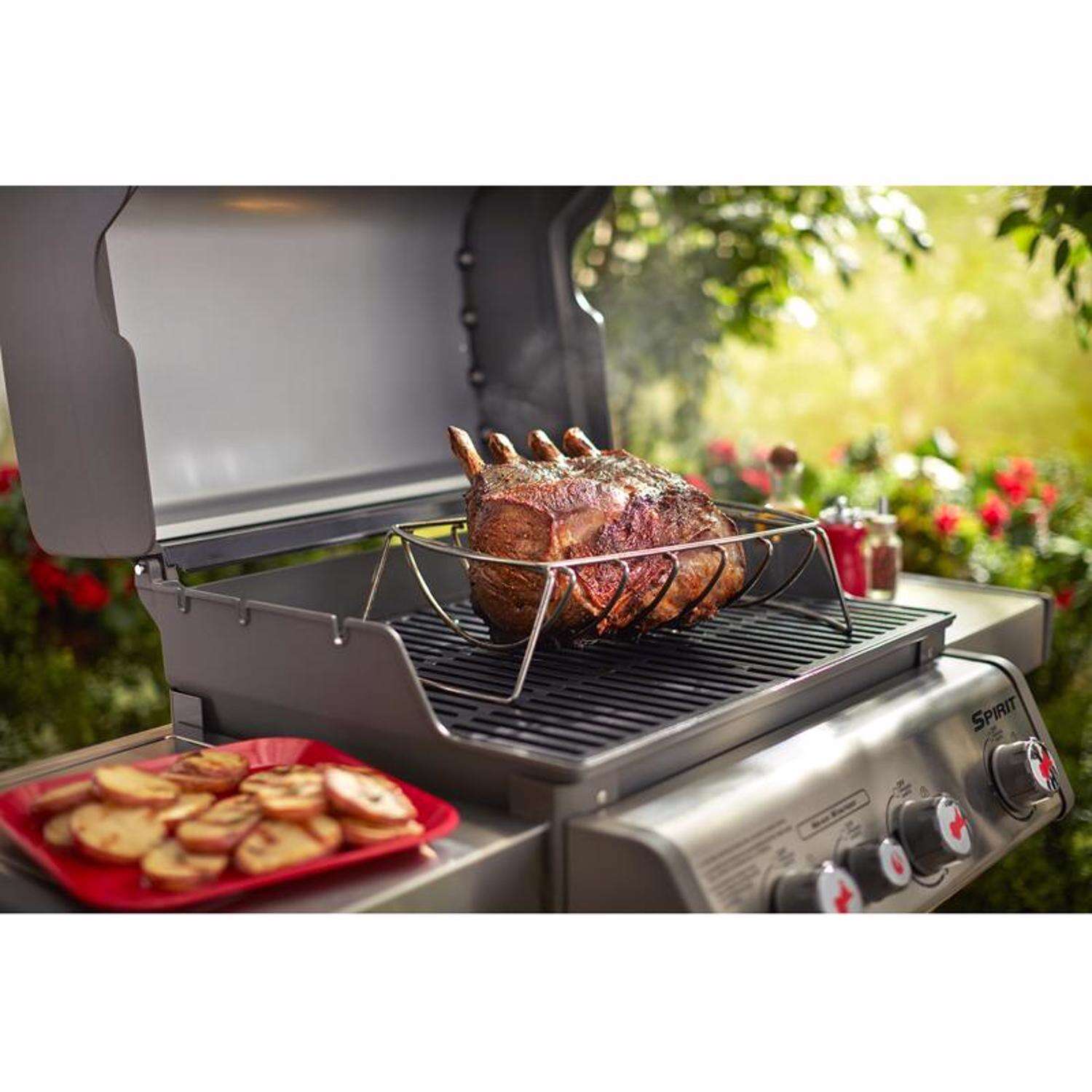 Weber Steel Roasting Rack 17.1 in. L X 10.5 in. W 1 pk