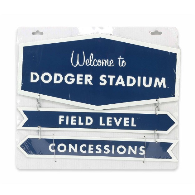 Mlb Los Angeles Dodgers Baseball Field Metal Panel