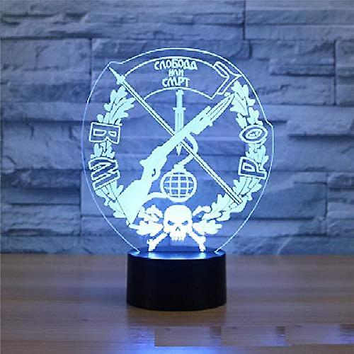 3d Skull Night Light 7 Color Change Led Table Desk Lamp Acrylic Flat Abs Base Usb Charger Home Toy Brithday Xmas Kid Children Gift