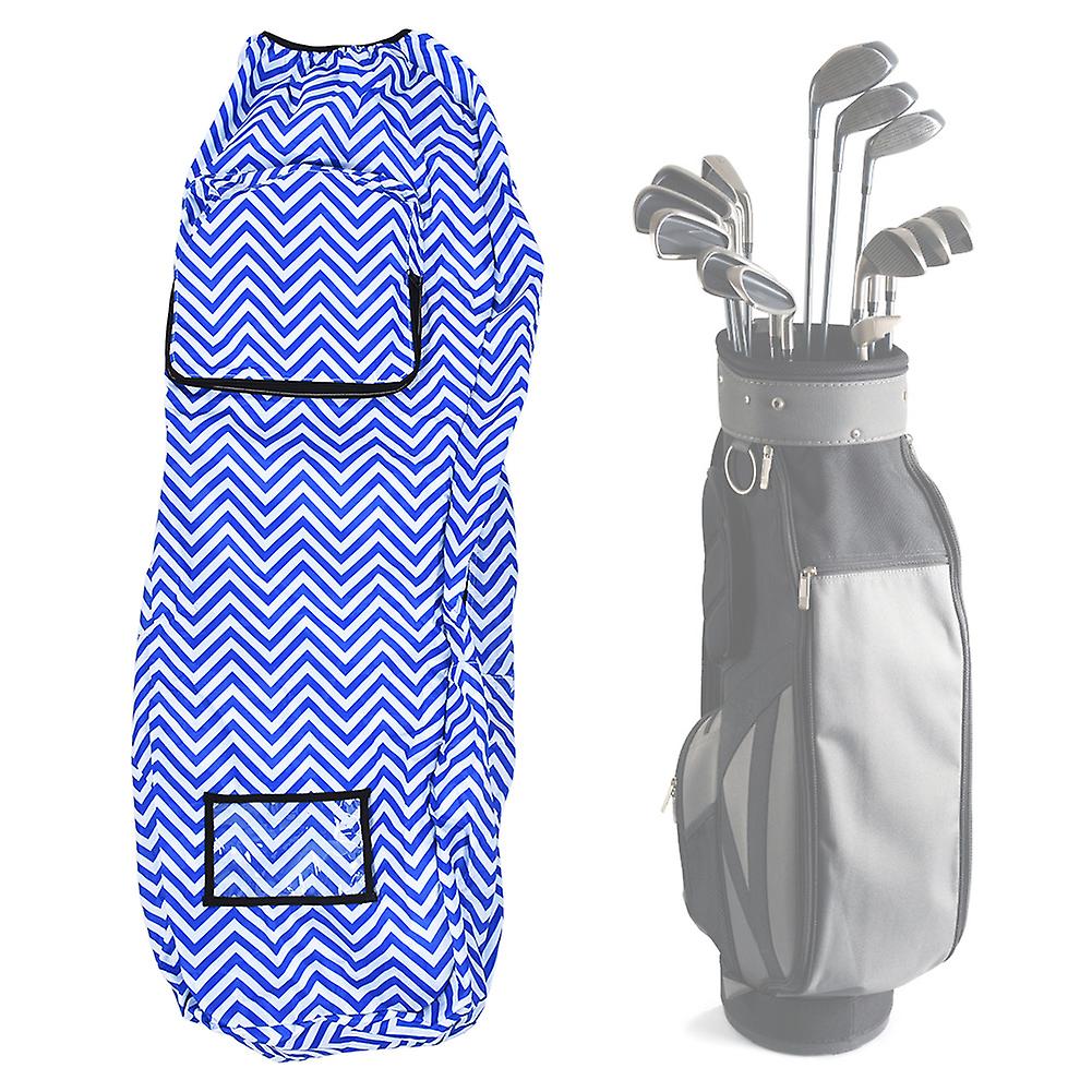 Golf Bag Rain Cover Protective Casing Air Aircraft Consignment Bags Blue White Stripeblue White Stripe