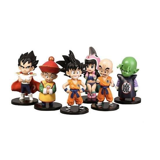 6 Dragon Ball Anime Cartoon Hand-made Toys Model Decoration Ornaments