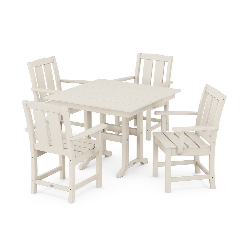 Mission 5 Piece Farmhouse Dining Set