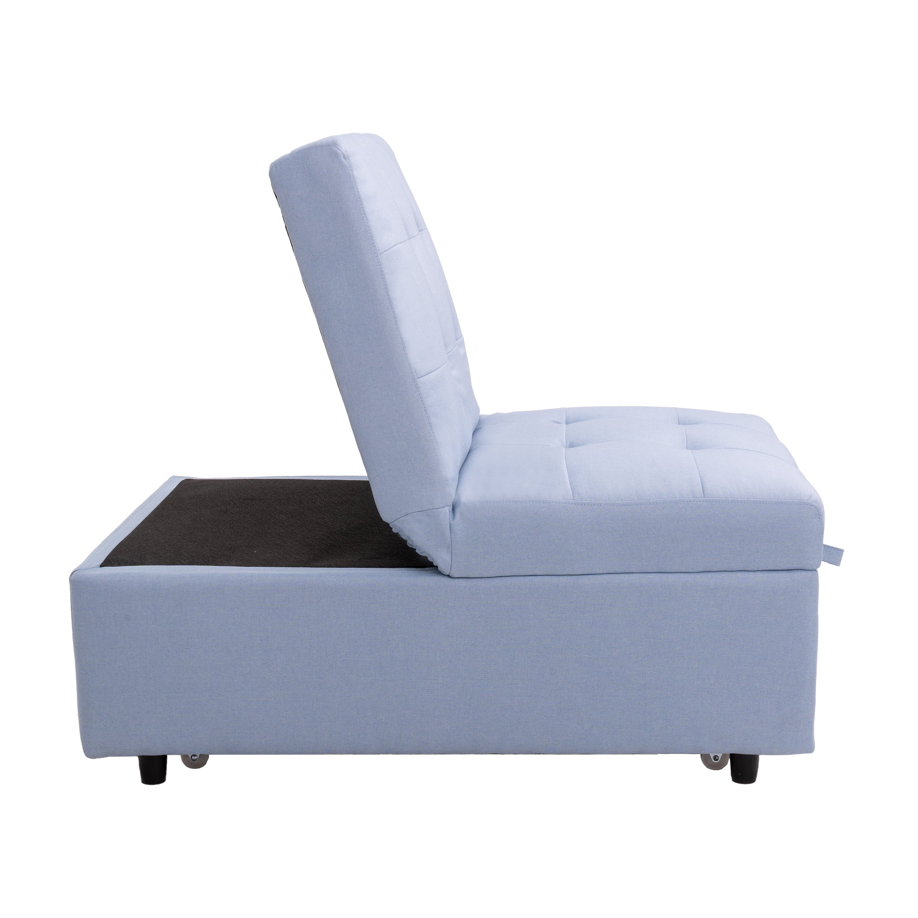 Prime Garden 3-in-1 Convertible Chair Sleeper Chair Sofa Bed,Blue