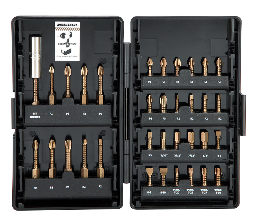 34pc Impactech® Driver Bit Set ;