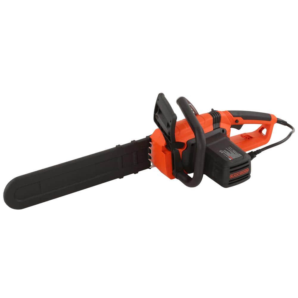 BLACKDECKER 18 in 15 AMP Corded Electric Rear Handle Chainsaw with Automatic Oiler