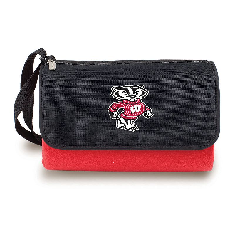 Picnic Time Wisconsin Badgers Blanket Tote