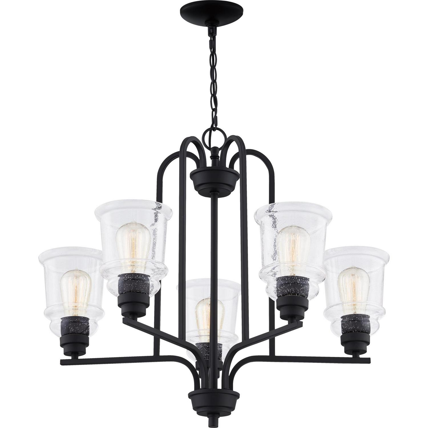 Ashley Harbour Oakley 5-Light Matte Black Chandelier