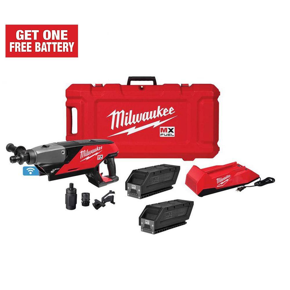 MW MX FUEL Lithium-Ion Cordless Handheld Core Drill Kit with 2 Batteries and Charger MXF301-2CP