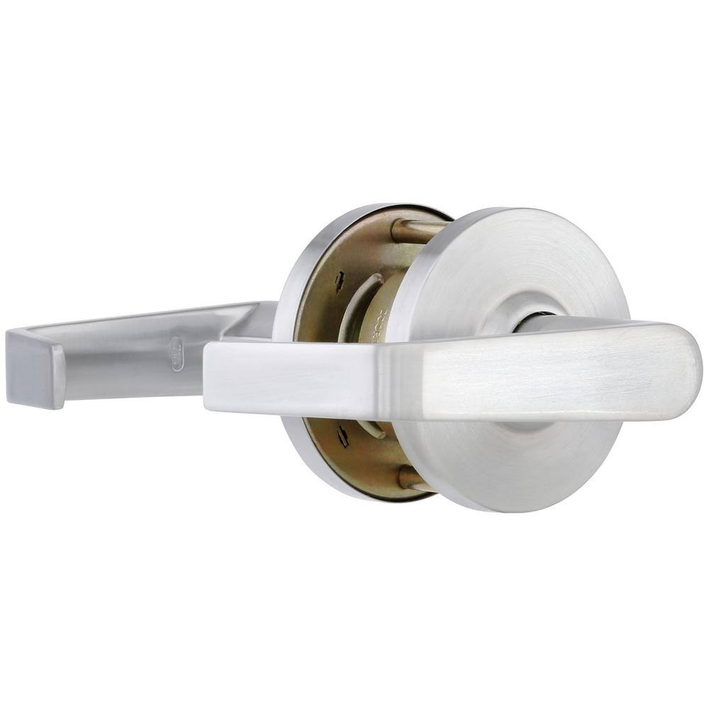 Universal Hardware Universal Hardware Heavy Duty Commercial Cylindrical Passage (BedBath) Lever ADA UL 3-Hr Fire ANSI Grade 2 Satin Chrome UH40017