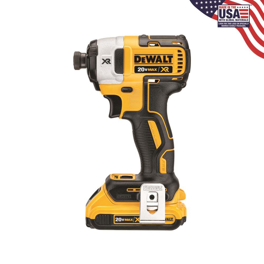 DEWALT 20 V MAX XR Brushless 1/4 In. 3-Speed Impact Driver DCF887D2 from DEWALT