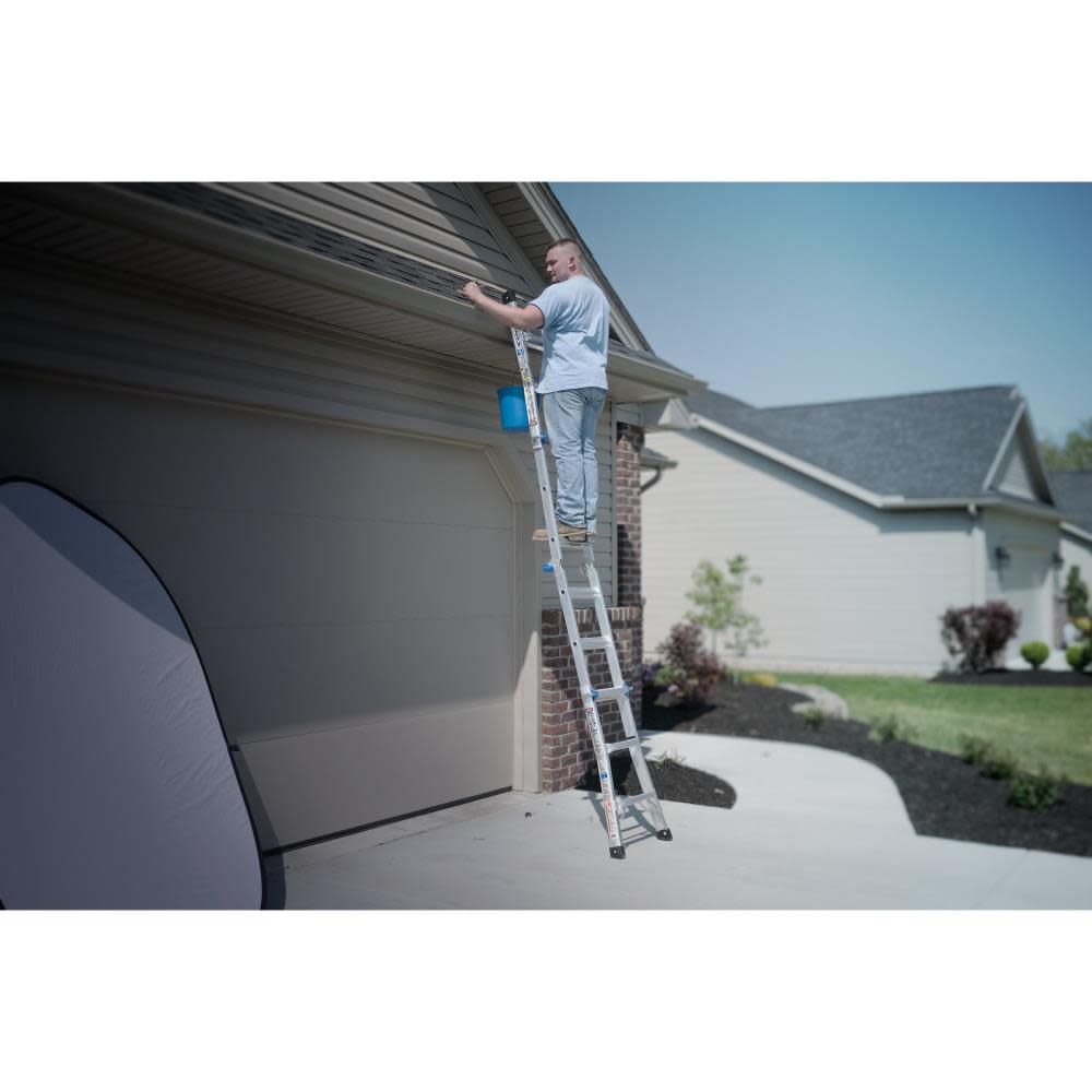 13-ft Aluminum 300-lb Telescoping Type Ia Multi-Position Ladder ;