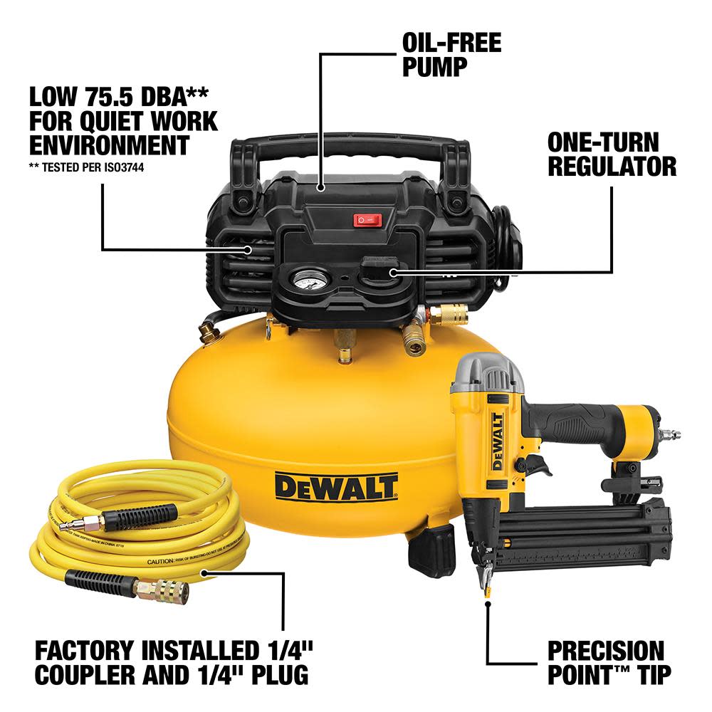 DEWALT Nailer and Compressor Combo Kit ;