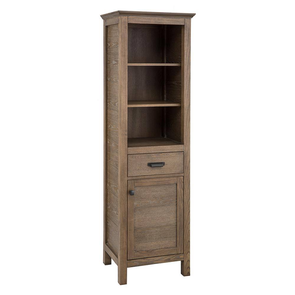 Home Decorators Collection Stanhope 20 in. W x 68 in. H Linen Cabinet in Reclaimed Oak SNOL2068