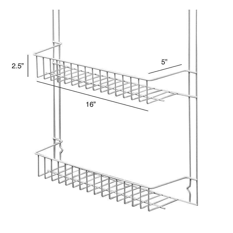 Portsmouth Home 5-Foot Over The Door Storage Rack