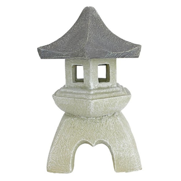 Design Toscano Pagoda Lantern Sculpture Set Of Two Medium