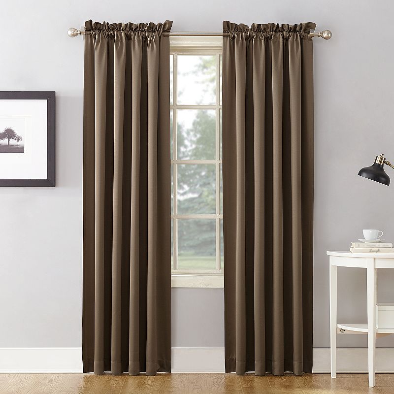 Sun Zero Gramercy Room Darkening Rod Pocket Curtain Panel