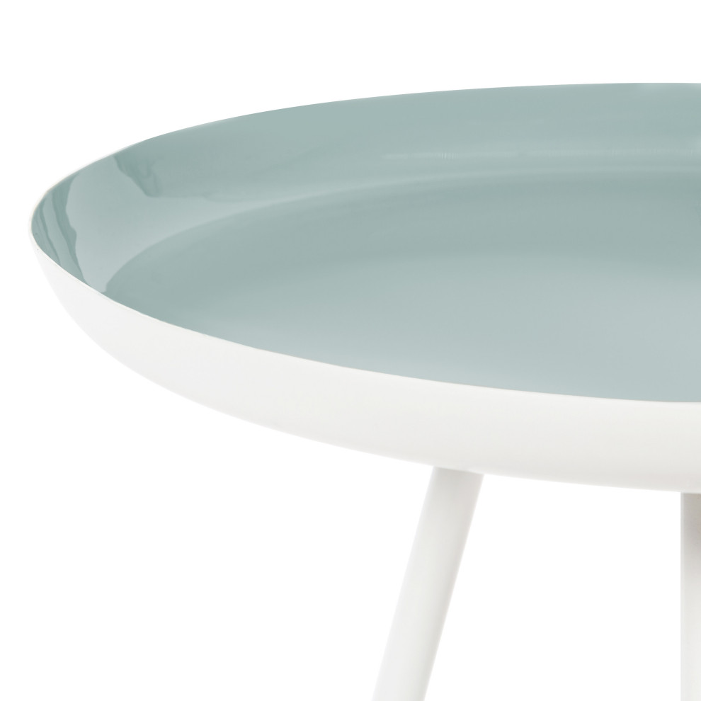 Laranya Round Metal Side Table   Midcentury   Side Tables And End Tables   by Uniek Inc.  Houzz