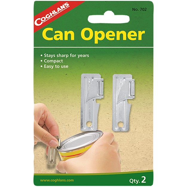 Coghlan x27 s G i Can Openers 2 Pack Compact Food Canned Emergency Survival Tool