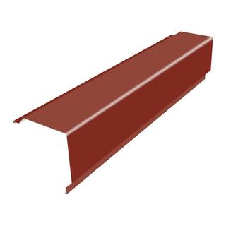 Gibraltar Building Products 10 ft. 29-Gauge Galvalume GR2 Gable Rake Flashing in Red 987624