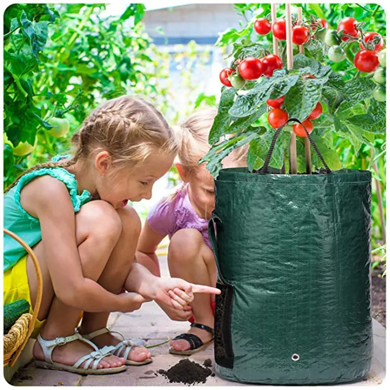 1/3/ 5/ 7/ 10 GL Outdoor Potato Storage with Flap and Handles Aeration Custom Garden Hydroponic Planter Vegetable Growing Pot