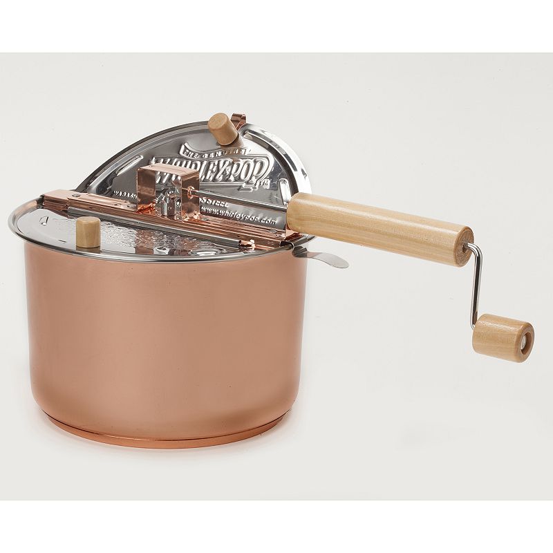 Wabash Valley Farms Copper-Plated Stainless Steel Whirley-Pop Popcorn Popper with Organic DIY Set