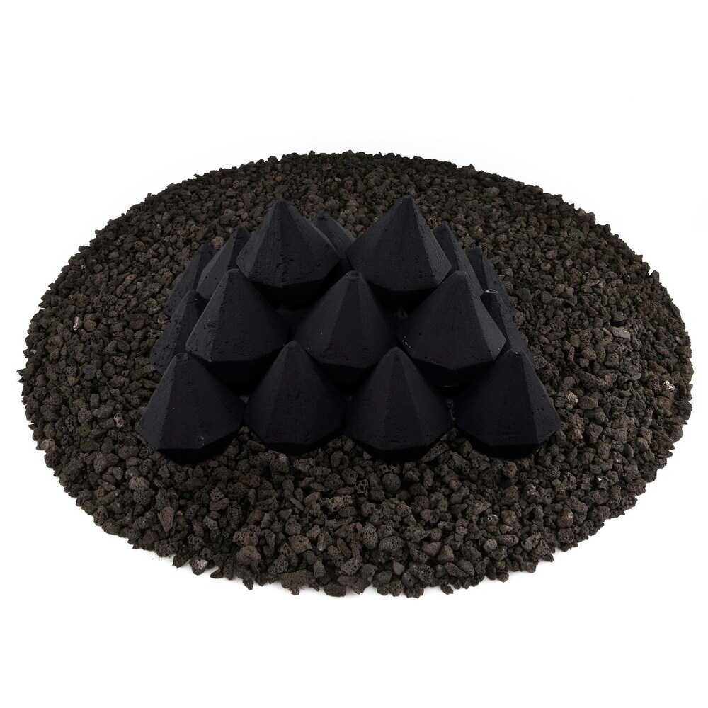 Ceramic Fire Diamonds  Fire Pit Accessory  Modern Decor for Indoor   Outdoor Fire Pits or Fireplaces