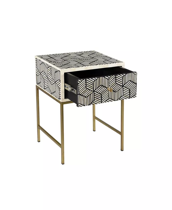 TOV Furniture Bone-Inlay Side Tableandnbsp;