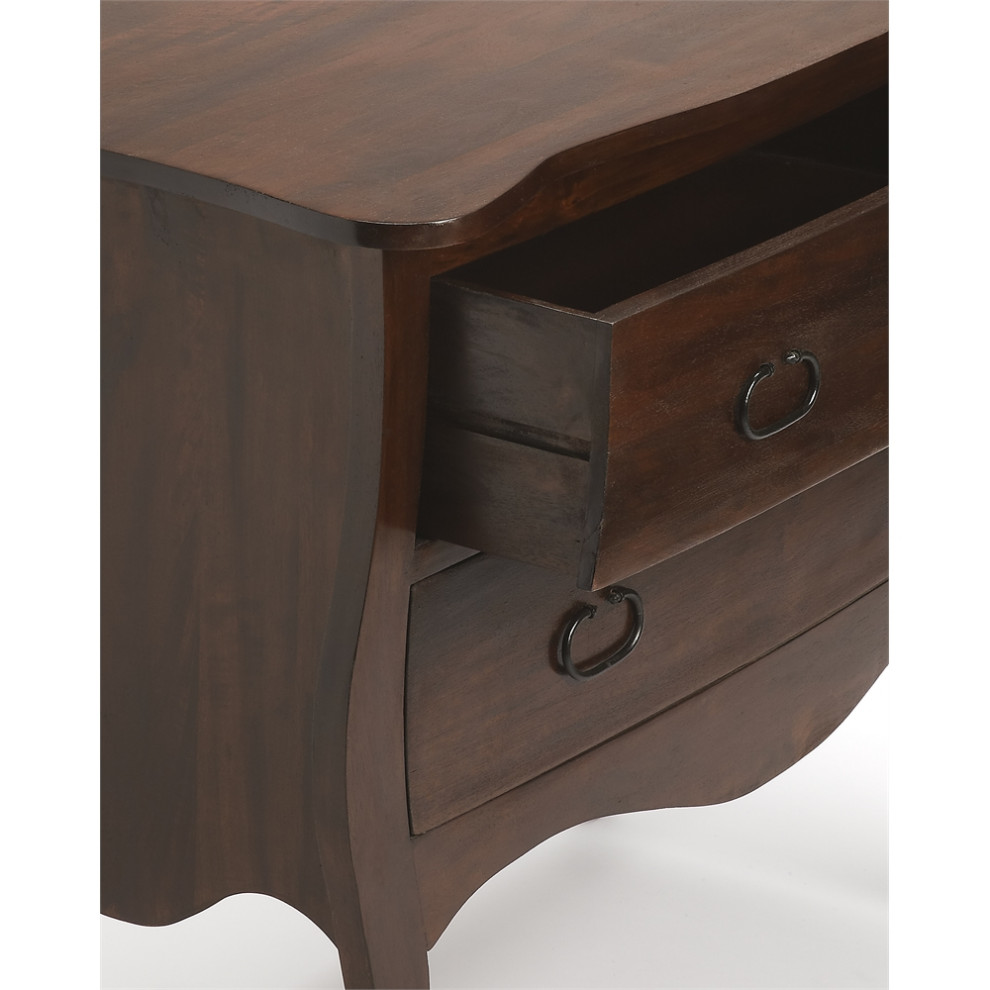 Rochelle Antique Walnut Drawer Chest   Traditional   Accent Chests And Cabinets   by BisonOffice  Houzz