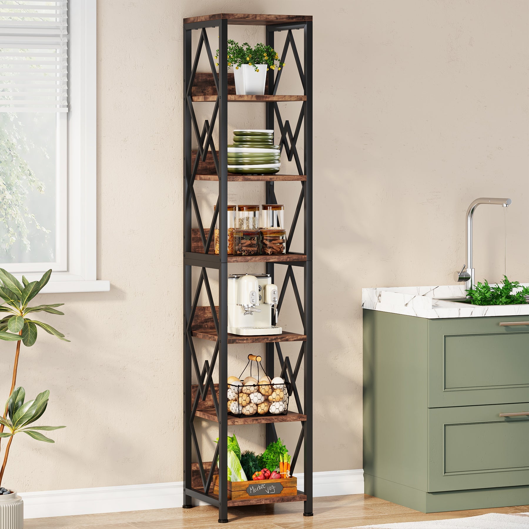 6-Tier Bookshelf, 75