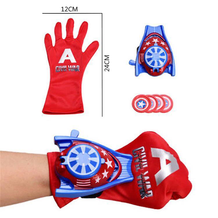 Captain Gloves Shooter Cosplay Glove Launcher Funny Toy For Role-play Dress Up