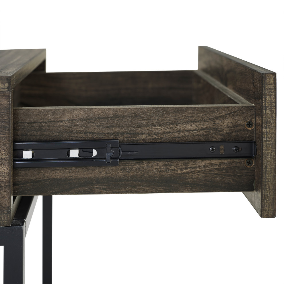 Jacobsen End Table   Industrial   Side Tables And End Tables   by Crosley  Houzz