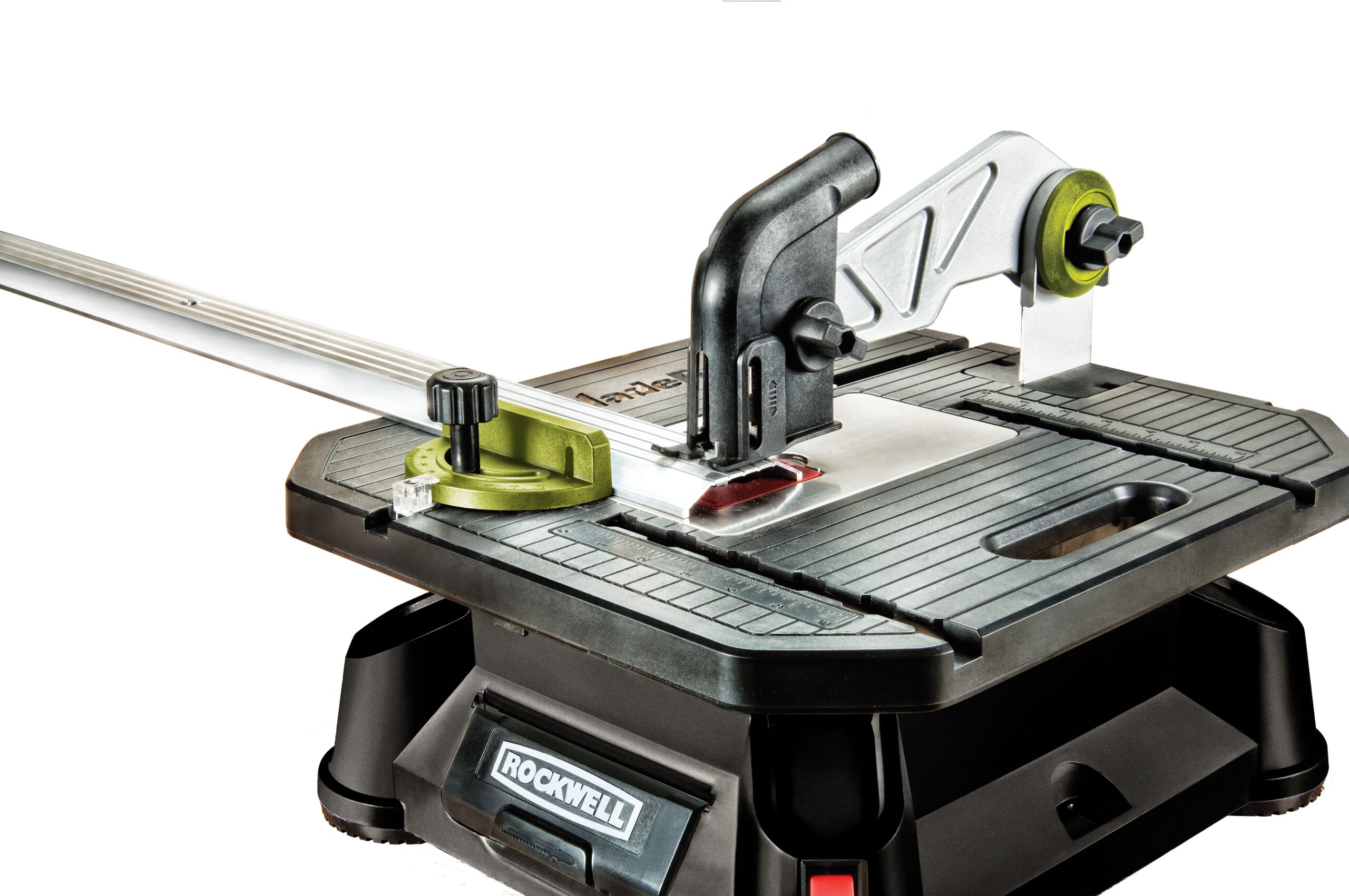 Rockwell Bladerunner X2 Portable Tabletop Saw With Steel Rip Fence， Miter Gauge， RK7323