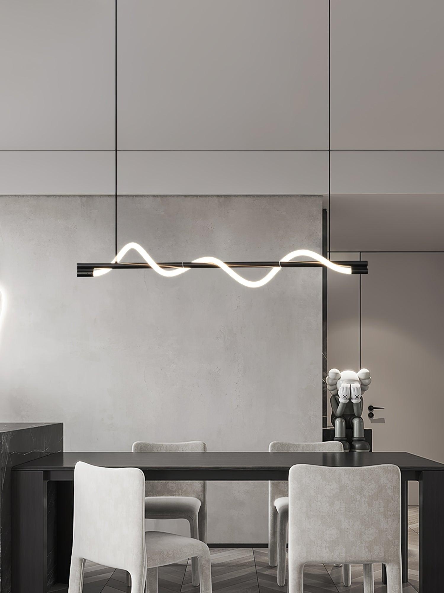 Linear Curve Island Pendant Lamp