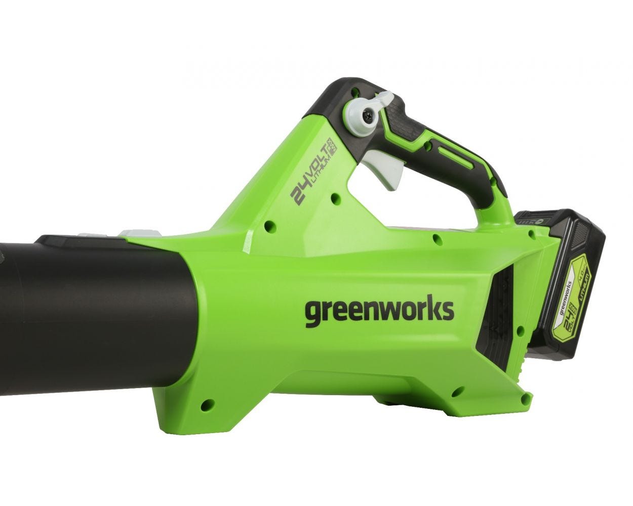 24V 450 CFM Leaf Blower， Battery  Charger | Greenworks Tools